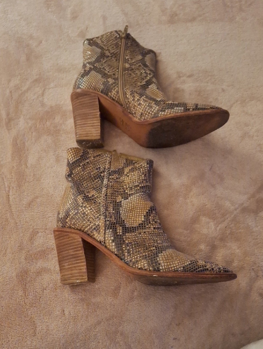 Free People Snakeskin Boots